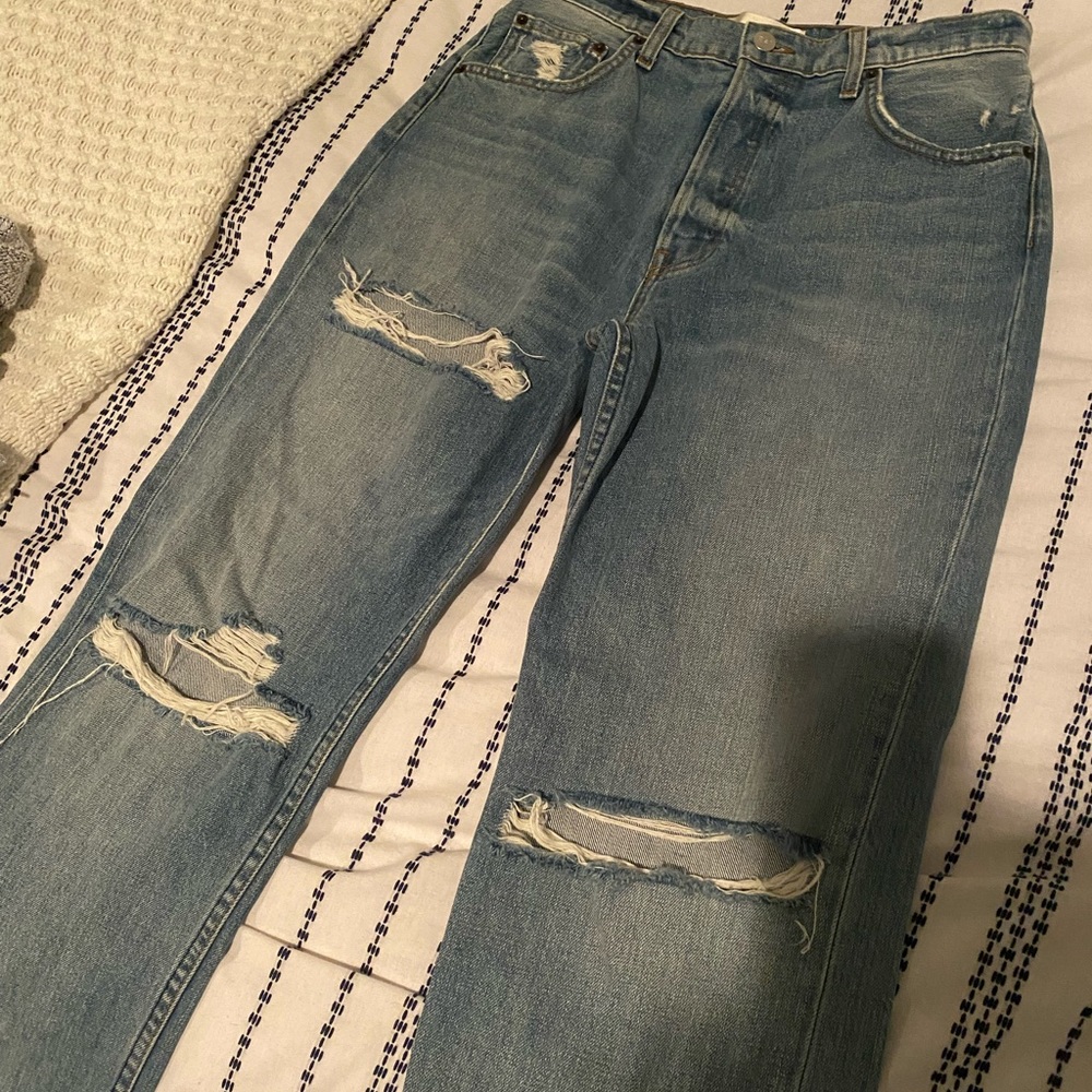 Reformation Cynthia High Rise Destroyed Jean - Picture 9 of 10